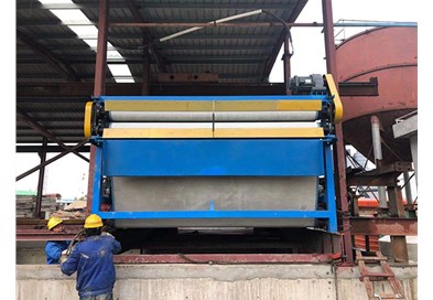 帶式（shì）壓濾機，四步實（shí）現固液分離